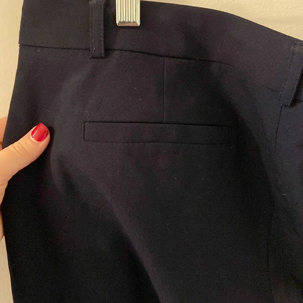 Banana Republic Slim Straight Navy Pants 10S Petite - Picture 4 of 7